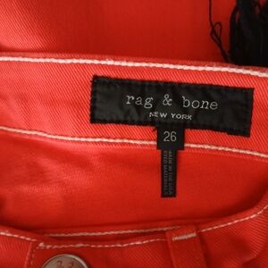 Rag & Bone Women's Red Flare Jeans
